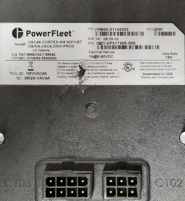 PowerFleet VAC4S Cortex-M4 WiFi+BT US/NA, VAC4, UNIV-PROX (1P)900-01145002  _