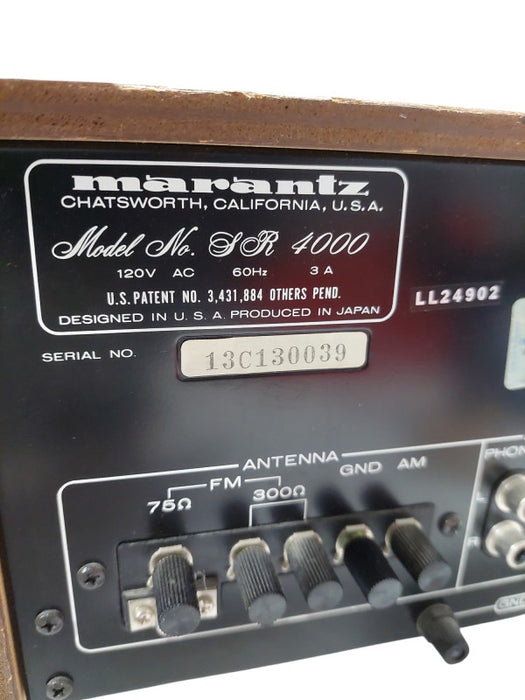 Vintage Marantz StereoPhonic Receiver Model: SR4000 =