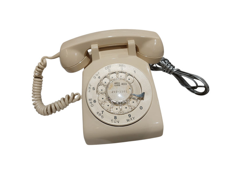 Vintage Northern Telecom Rotary Dial Beige Telephone  =