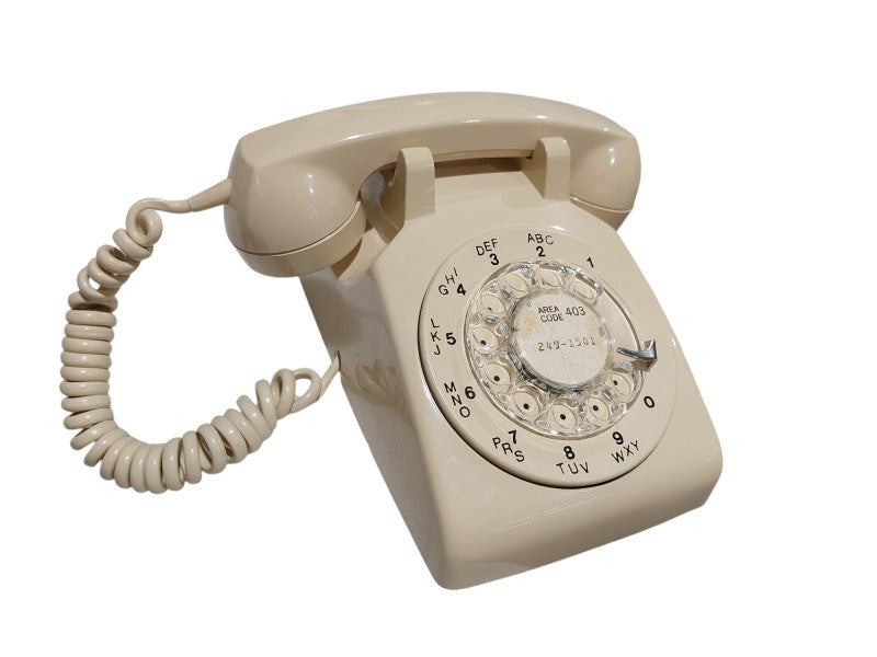 Vintage Northern Telecom Rotary Dial Beige Telephone  =
