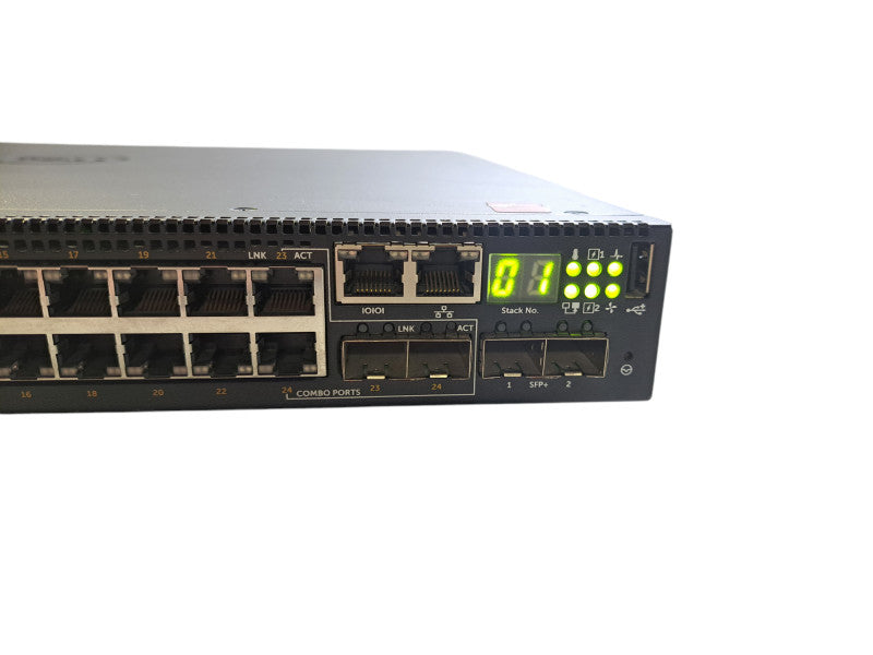 Dell N3024P | 24-Port Gigabit PoE+ Managed Switch w/ SFP+ Module | 2x PSU