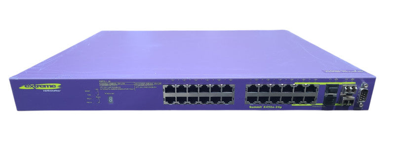 Extreme Networks Summit X450e-24p | 24-Port Gigabit Network Switch Q