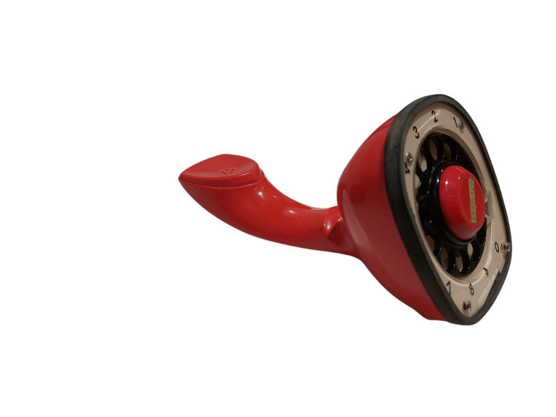 Vintage Red Cobra Rotary Telephone Ericsson LM Made in Sweden  =