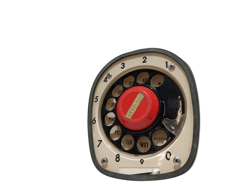Vintage Red Cobra Rotary Telephone Ericsson LM Made in Sweden  =