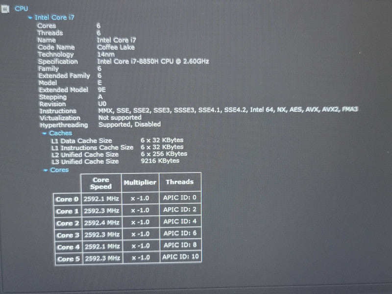 Dell Precision 7730 i7-8850H 32GB DDR4 Quadro P4200 256GB SSD READ β Lap200