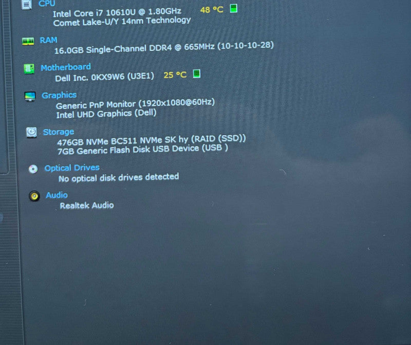 Dell Latitude 5310 2-in-1 TOUCH i7-10610U@1.8GHz 16GBRAM 256GB SSD READ  Lap200