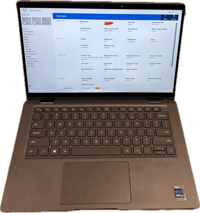 Dell 7420 TOUCH i7-1185G7 BIOS Locked For Parts/Repair READ!  Lap200