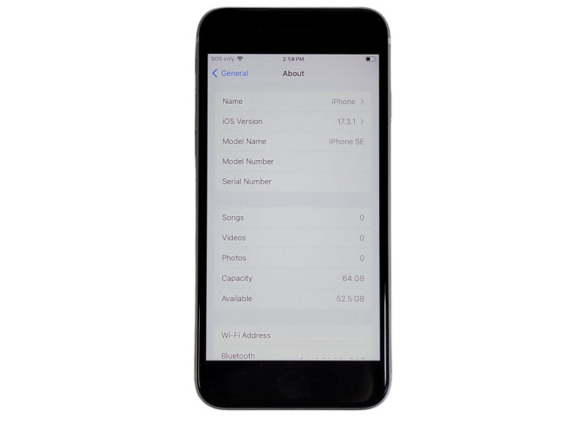 Apple iPhone SE 2 - 64GB - White [A2275] (