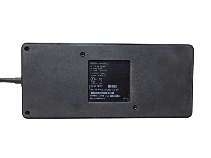 Dell WD19 K20A USB-C Docking Station K20A001 w/ 135W Power Adapter
