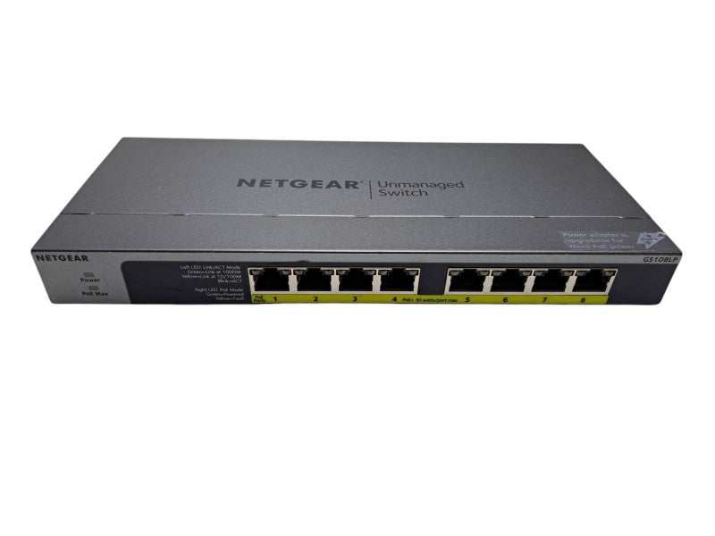 NETGEAR GS108LP | 8-Port Gigabit PoE/PoE+ Unmanaged Switch