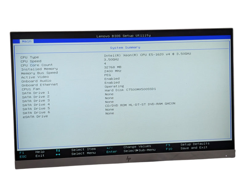 Lenovo P510 Intel Xeon E5-1620 v4 32GB RMA & 500GB SSD Quadro K2200  -