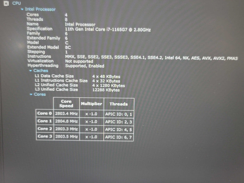 Lenovo ThinkPad T14s i7-1165G7 16GB RAM 256GB SSD  β Lap200