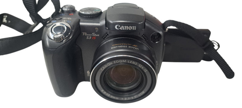 Canon PowerShot S3 IS Black 6.0 Megapixel 12x Optical Zoom