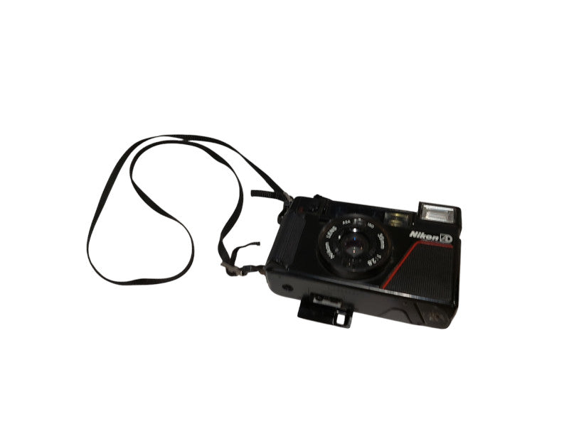Vintage Nikon L35 AD 35MM Film Point & Shoot Camera 1:2.8  =