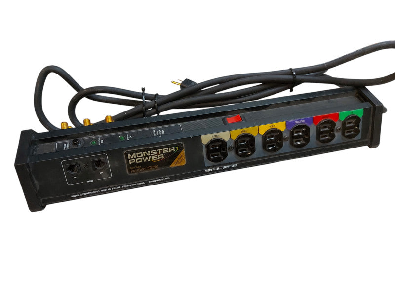 Monster Power Bar HTS2000 Home Theater Power Strip Surge Protector Bar