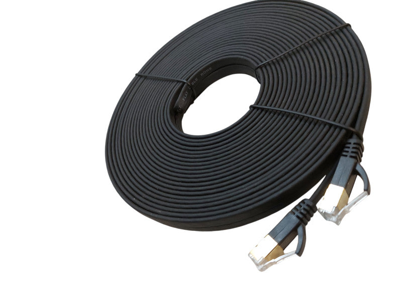 JADAOL Flat Cat7 Cable Ethernet Network High Speed Patch Cord RJ45