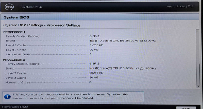 Dell R630 1U 8x 2.5" | 2x Xeon E5-2630L v3 @1.80GHz, 32GB DDR4, H730 Mini Q
