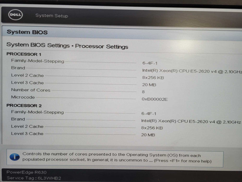 Dell PowerEdge R630 1U 2x Xeon E5-2620 v4 @ 2.31Hz 32GB RAM H730 Mini 8x 2.5" !