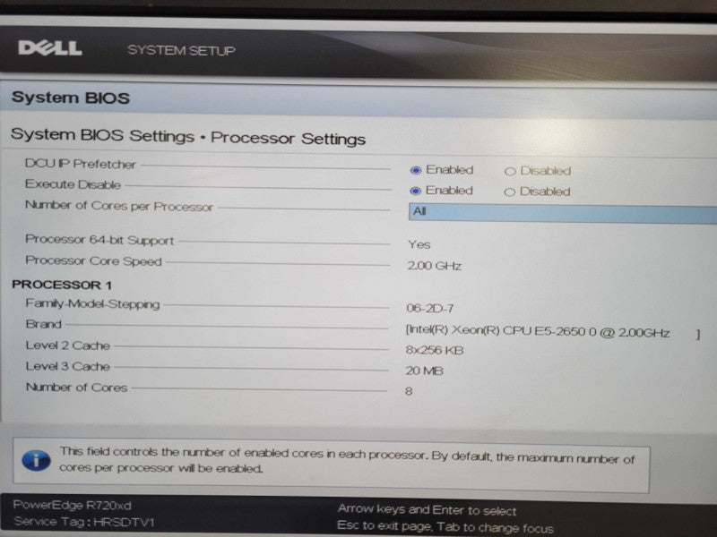 DELL R720xd 2U Intel Xeon E5-2650 @ 2.00GHz 16GB RAM H710 Mini 3.5"  !