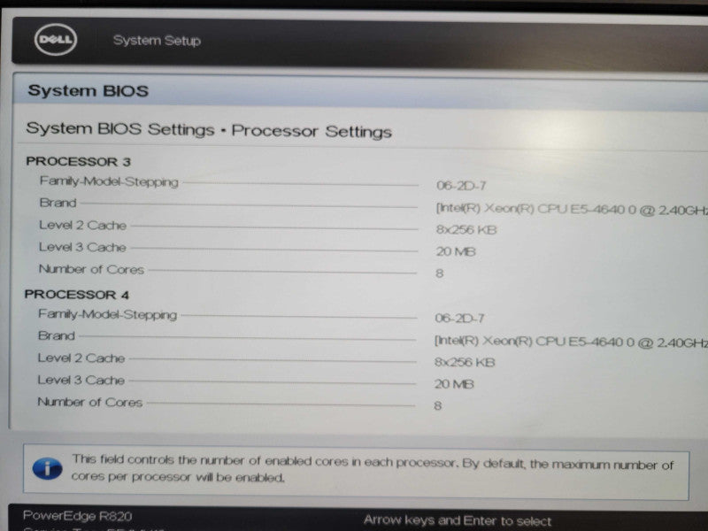 Dell PowerEdge R820 2U 16x2.5", 4x E5-4640 @ 1.80  512GB DDR3, PERC H710P,  !
