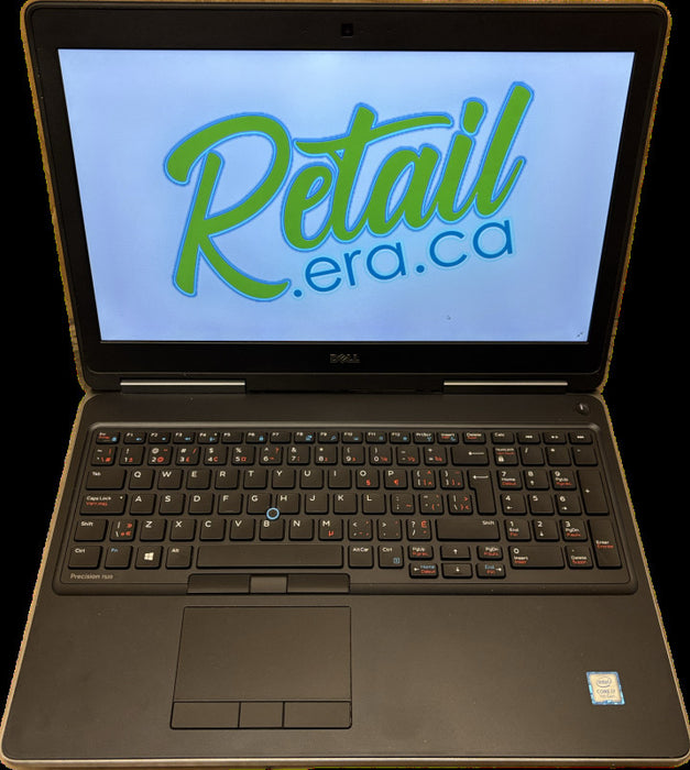 Dell Precision 7520 i7-7820HQ@2.9Ghz QUADRO M2200 4GB GPU 16GB RAM 256SSD  Lap200
