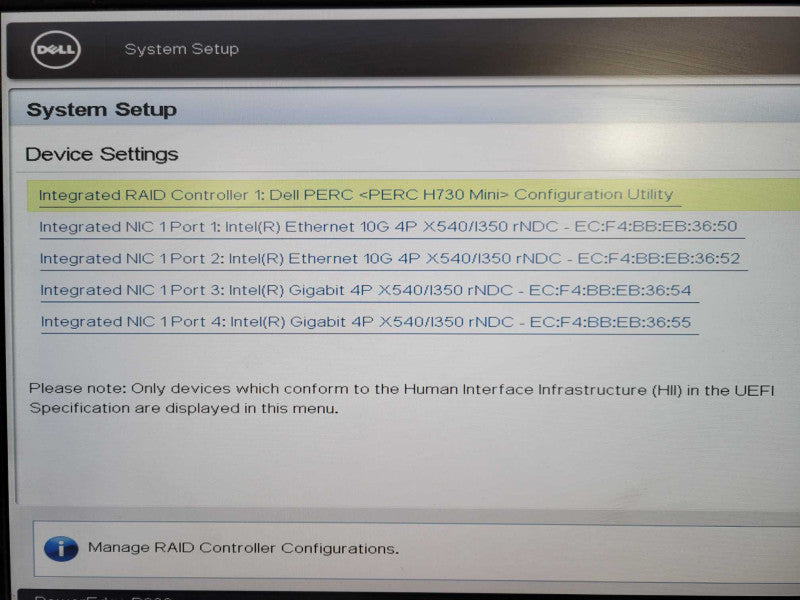 Dell PowerEdge R630 1U Xeon E5-2640 v4 @ 2.6Hz 32GB RAM H730 Mini 8x 2 !