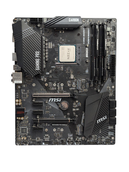 MSI Gaming PRO B450 Carbon AC AMD RYZEN 5 PRO 4650GE 16GB RAM Combo READ  -