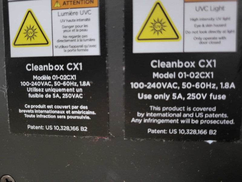 Cleanbox CX1 01-02CX1 XR (VR/AR) Headset Cleaning and Sterilization  _