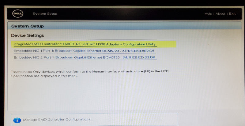 Dell PowerEdge R330 Xeon E3-1230 v5 16GB DDR4 H330 - No HDD