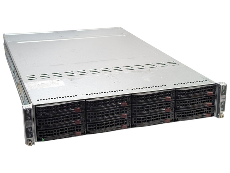 Supermicro CSE-827 4 Node Server 4x X10DRT-H 8x E5-2680 v3 CPUs 128GB RAM Q-