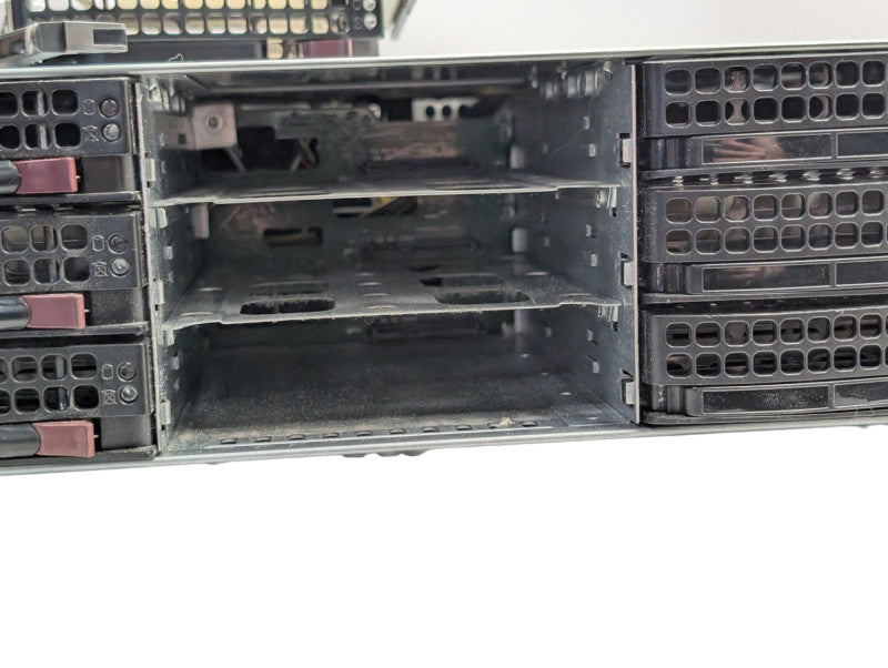Supermicro CSE-827 4 Node Server 4x X10DRT-H 8x E5-2680 v3 CPUs 128GB RAM Q-