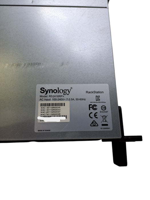 Synology RackStation RS2416RP+ | 12-Bay NAS w/ 2x PSU 4x LAN *READ*