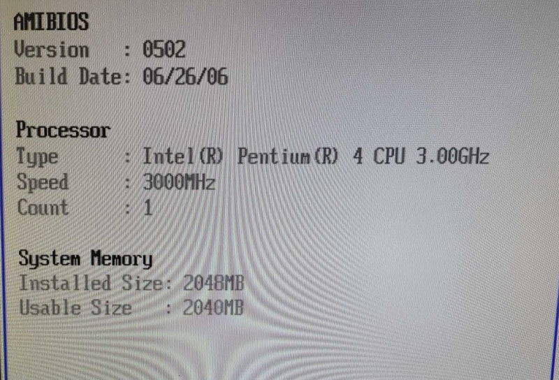 Vintage Jemini Pentium 4 @ 3.00GHz | 2GB RAM | NO HDD