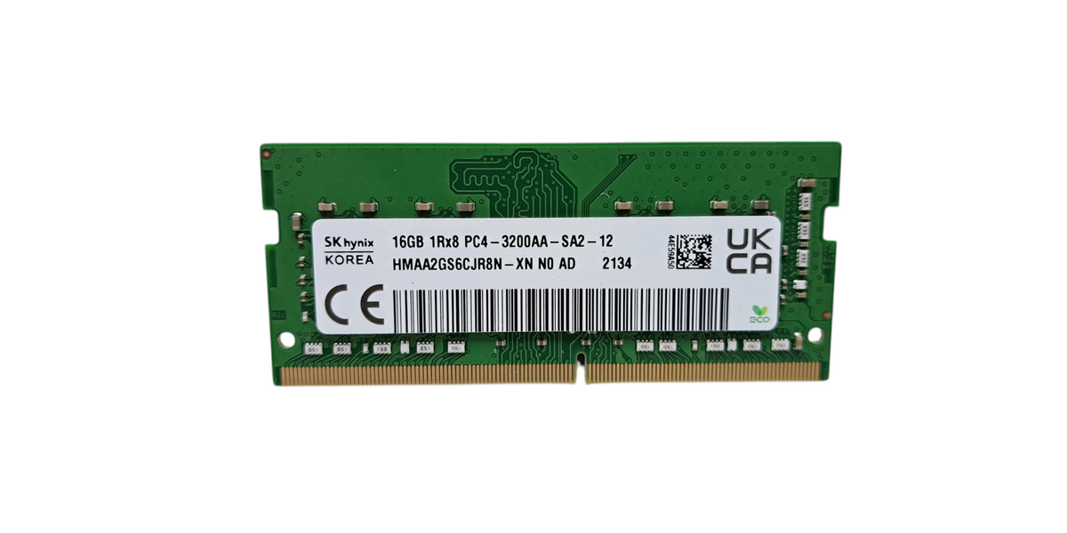 SK Hynix 16GB DDR4 SO-DIMM 3200MHz(8GB×2 SK Hynix 16GB 1RX8 PC4-3200AA-SA2 SODIMM Memory RAM HMAA2GS6CJR8N