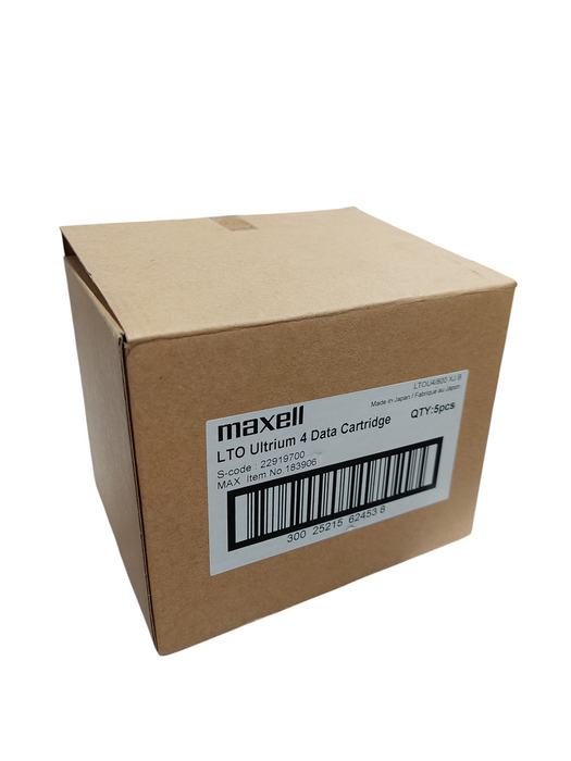 Maxell LTO Ultrium 4 800GB/1.6TB Data Cartridge Pack of 5 in a box  Q=