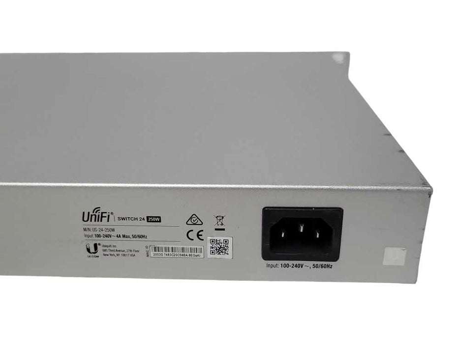 Ubiquiti UniFi US-24-250W 24 Port Managed PoE+ Gigabit Switch read _