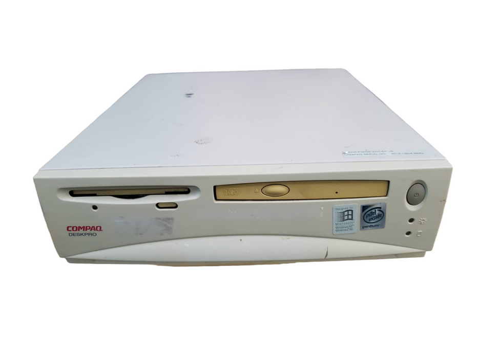 Vintage Desktop SFF Compaq DeskPro Pentium II NO HDD READ 