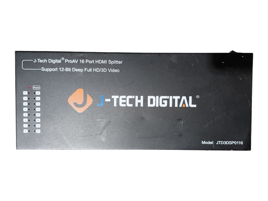 J-Tech Digital JTD3DSP0116 HDMI Splitter, 1x16, Full HD 1080p, 3D