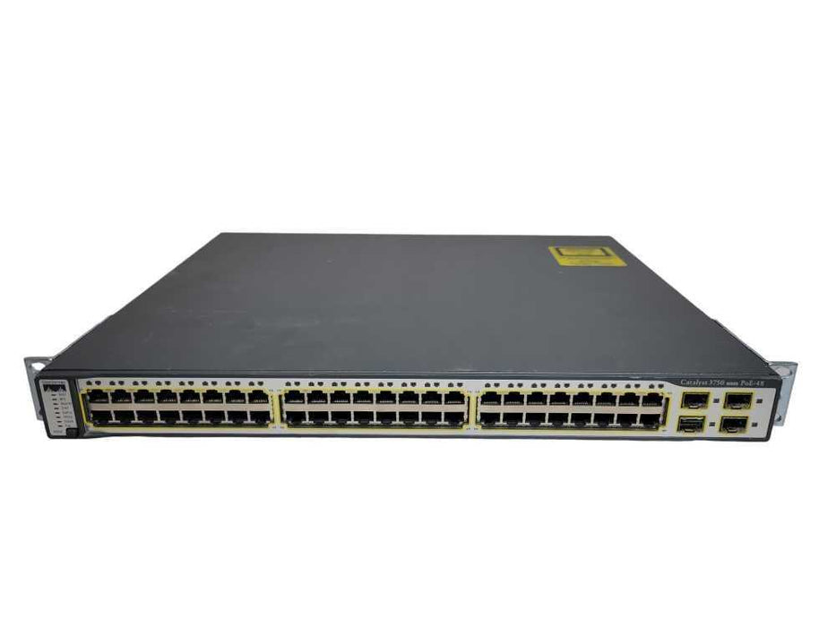 Cisco WS-C3750-48PS-S 48-Port 10/100 PoE Managed Switch