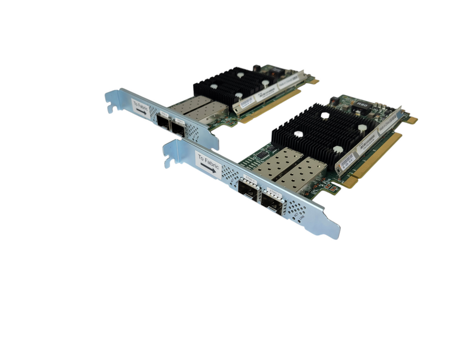 Lot of 2x - Cisco UCSC-PCIE-CSC-02 V04 Dual Port 10G SFP+ Fiber Card %