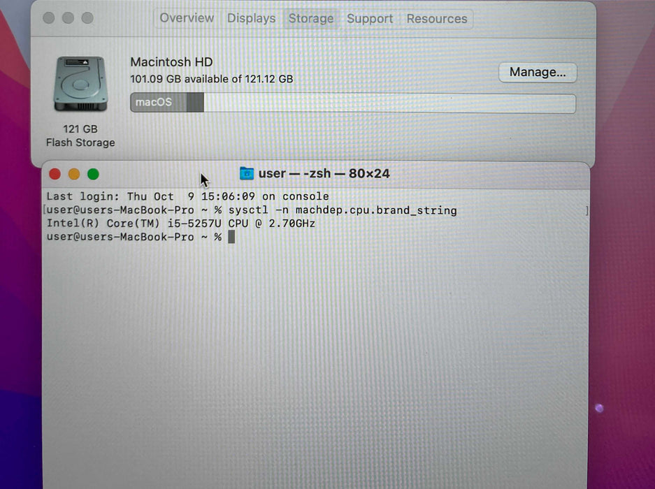 Apple MacBook Pro 13" Early 2015 i5-5257U 8GB RAM 128GB SSD READ