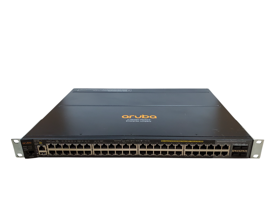 Aruba J9729A 2920-48G-POE+ Switch w/ J9733A Stacking Module, 1x PSU