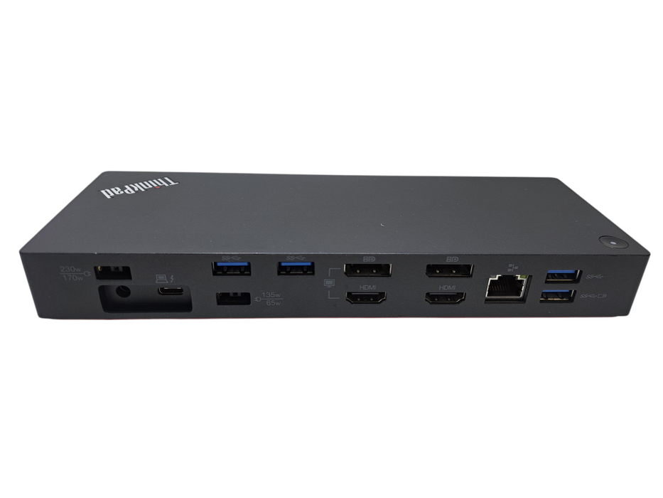 Lenovo ThinkPad Thunderbolt 3 Workstation Dock 40AN DK1841 w/ 135W Adapter )