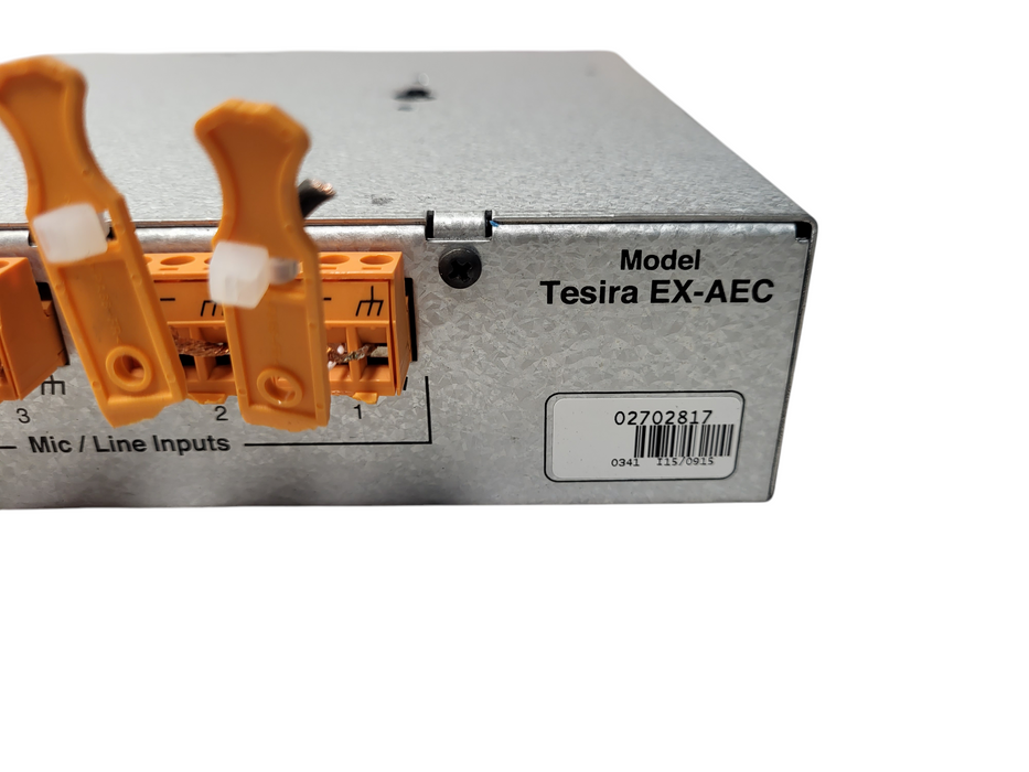 Tesira EX-AEC Biamp 4 Channel Half-Rack Mic/Line Expander READ $