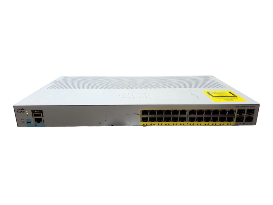 Cisco Catalyst WS-C2960L-24PS-LL 24-Port Gigabit PoE Network Switch, No Ear