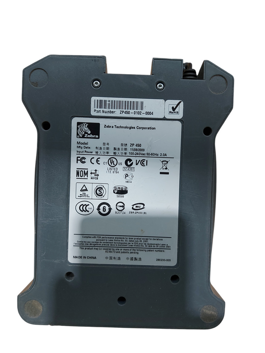 Zebra ZP450 CTP Thermal Label Printer USB Tested & Fully Working