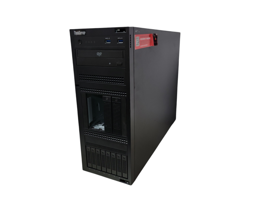 Lenovo ThinkServer TS460, Xeon E3-1240 v6 8GB DDR4 SAS 9340-8i, 2x PSU _