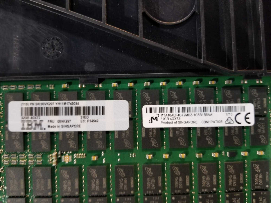 IBM 32GB DDR4 Memory RAM 4GX72 CDIMM 00VK297 MTA40ALF4G72MDZ-1G6B1B5AA