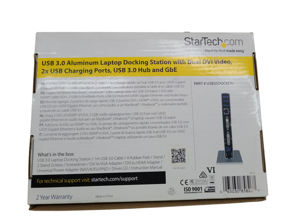 Lot 2x StarTech Dual-Monitor USB 3.0 Doc