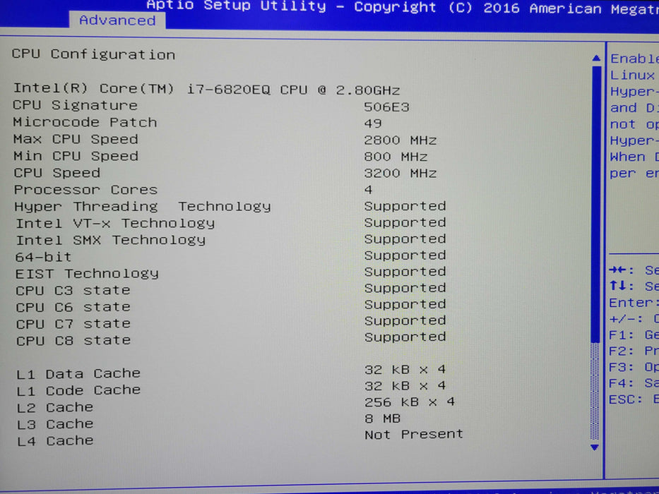 Advantech MIC-7500 Compact industrial PC, Core I7-6820EQ, 256GB SSD, READ _